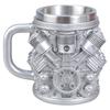 Automotive Engine Insulated Coffee Mug Stainless Steel Inner Cup Heat Resistant Water Container for Car Enthusiasts