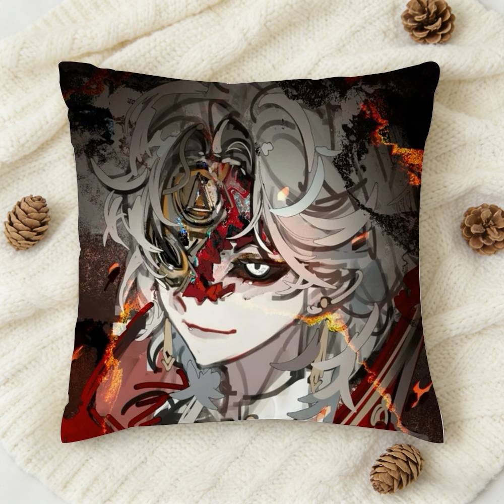 Horror Game Identity V Doublesided Printed Square Decorative Cushion Cover for Sofa Living Room Home Decor