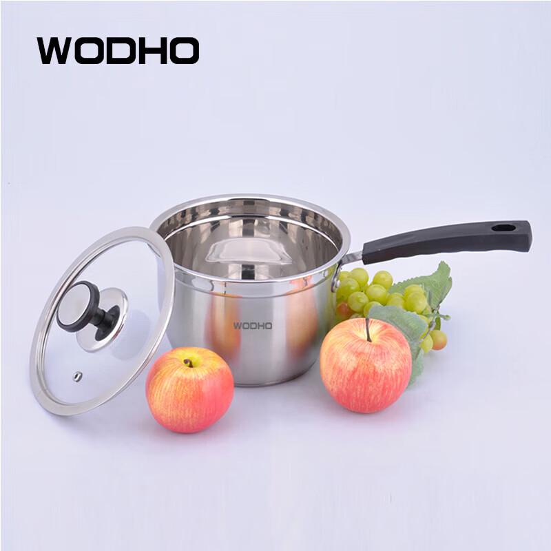 WODHO 18cm Korean Style Stainless Steel Saucepan