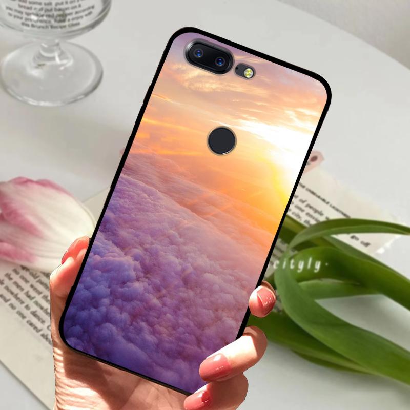 For OnePlus 5T Case 5 T Soft Silicone Cool Animal TPU Black Covers For One Plus 5T A5010 Bumper Color Printing Protective Shell