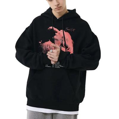 Art Esztétikus TV lány Grafikus kapucnis pulóver francia exit uniszex női divatos hip-hop pulóverek felsők Unisex bő kapucnis pulóver unisex