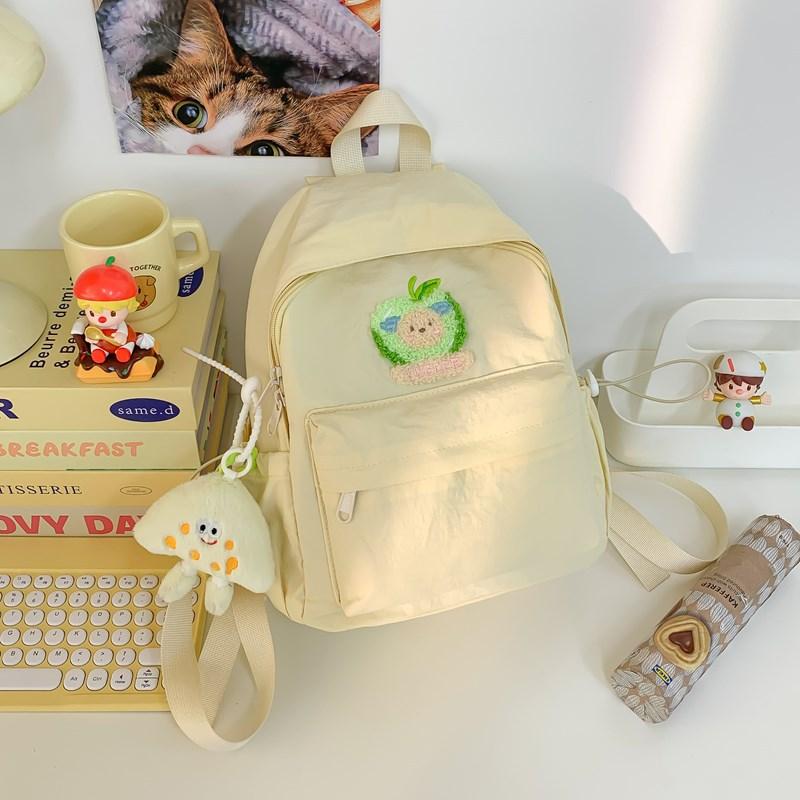 The new schoolbag is high-value, fresh and sweet, candy-colored backpack, lightweight and large-capacity backpack for junior high school students.