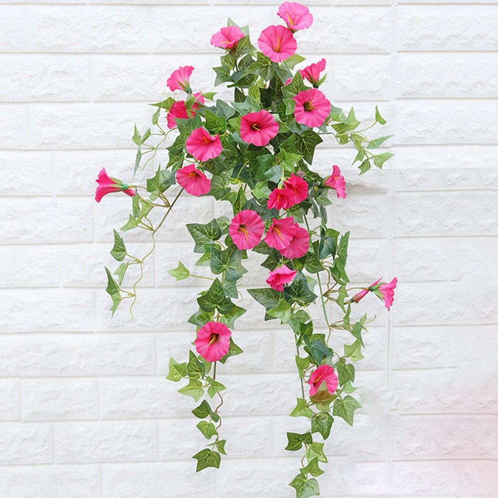 

6.5*6.5cm Morning Glory Vine Artificial Flower Plastic розы красного