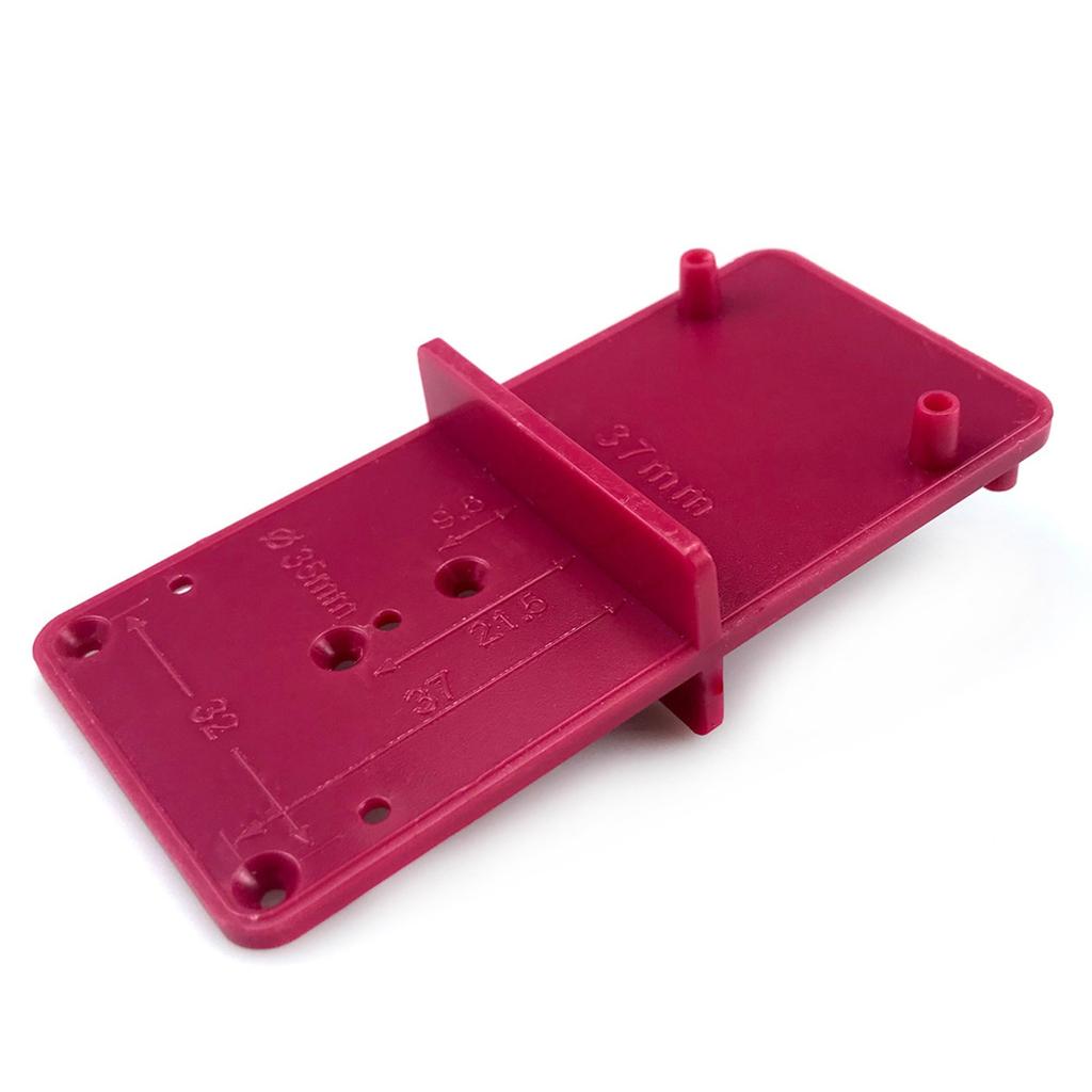 35mm & 40mm Woodworking Hinge Hole Locator Template - Precision Drill Guide for Cabinet Door Installation