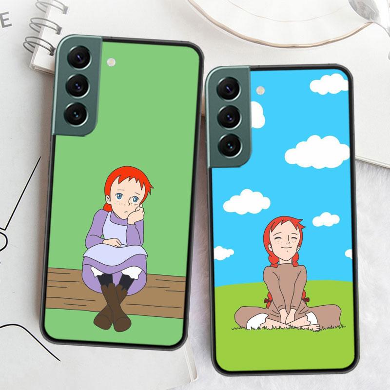 A-Anne of Green Gables Anne Shirley Phone Case For Samsung S25 Edge S24 FE Galaxy S22 Ultra S21 Plus S20 S23 S10 Plus Cover Sili