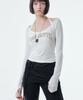 2000Akaibeuseu Ash Halter Top (White)