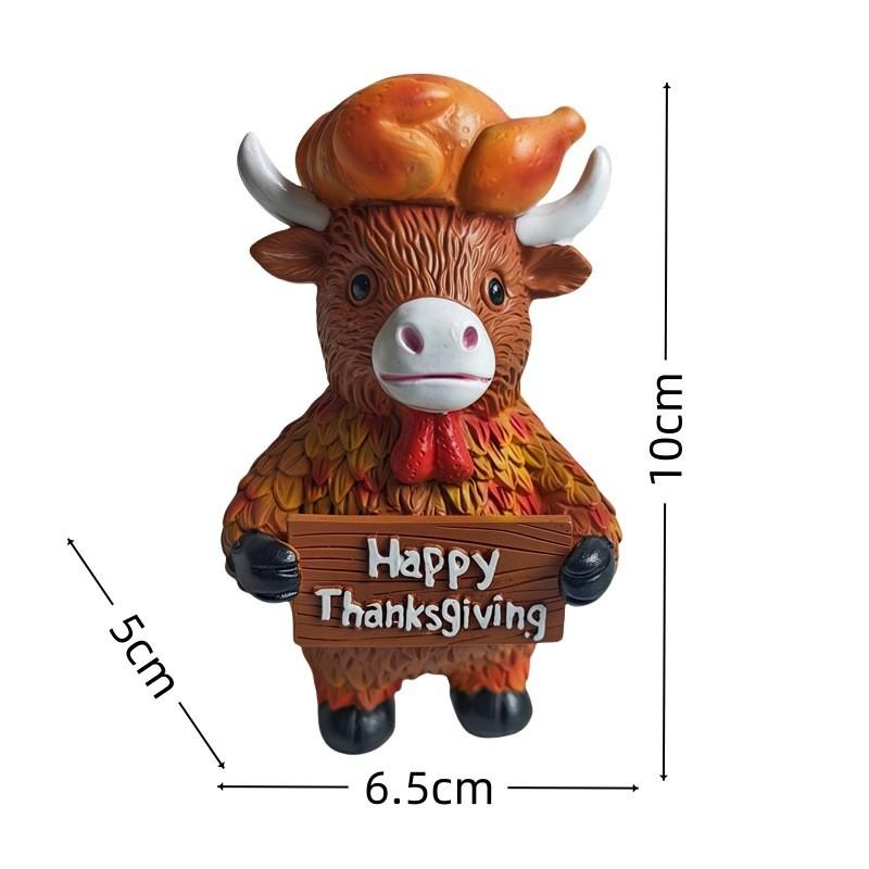Highland Cow Christmas & Halloween Ornament for Home & Garden Decor