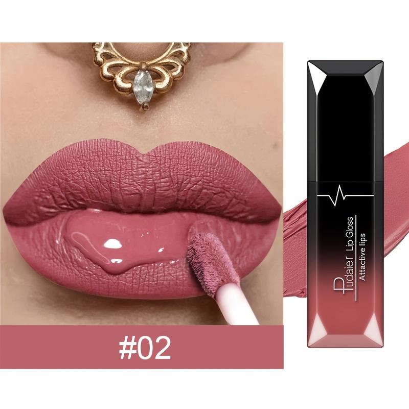 Matná tekutá rtěnka - Vodotěsná, matná a lesklá, odstíny od nude po červenou - Dlouhotrvající, hydratační složení - Vodotěsná matná sametová tónovací rtěnka