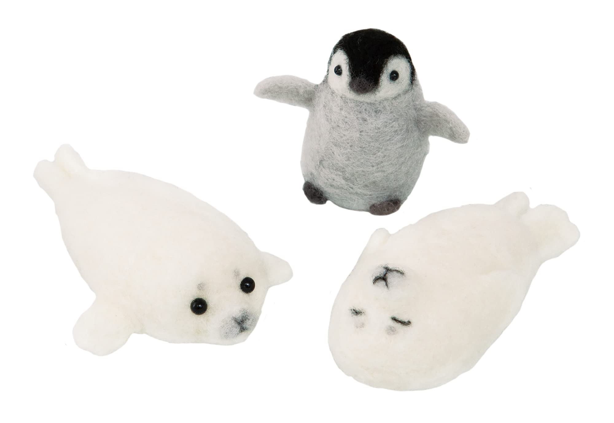 

Набор для рукоделия Hamanaka Детеныш пингвина и детеныш тюленя H441-584 белый