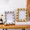 8 Inch Resin Photo Frame Luxury Picture Display Frame DIY Round Ball Border Frame  Office Desk