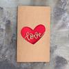 10pcs/bag Retro Kraft Paper Laser Hollowed Out Love Card, Thank You Card, High-end Greeting Card