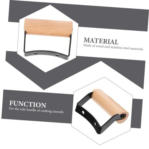 LABRIMP 2-Piece Pot Handle, Pot Side Handle, Pot Parts, Replacement Handle, Pot, Kitchen Gadget, Pot Consumables, Pot Handle, Wok Handle, Boiler Handl