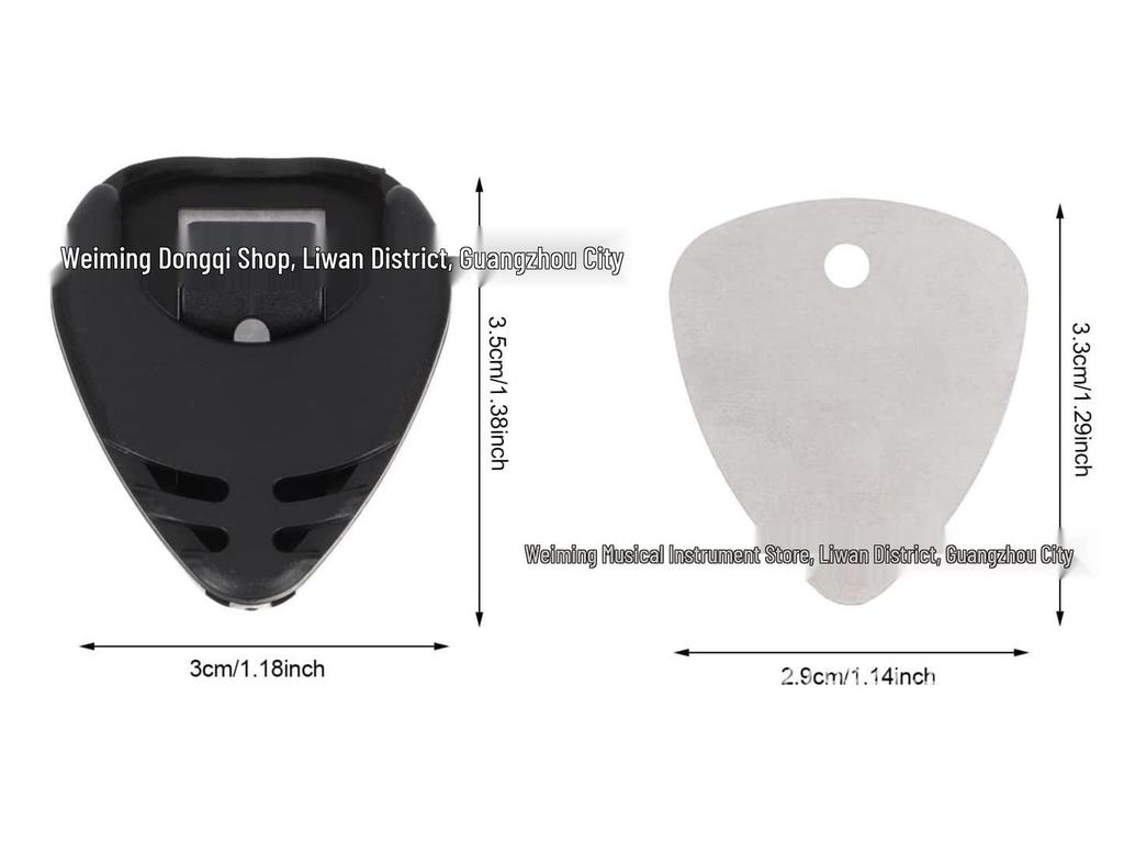 Wooden Folk Guitar Picks with Stainless Steel for Electric Bass