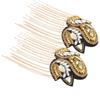 1 Pair Metal Epaulets Gold Vintage Tassel Shoulder Board Costume Dress Up Fringe Shoulder for Suit Epaulets