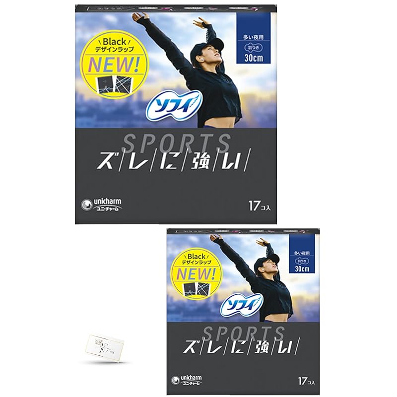 

[Bulk purchase Set of 2] Sophie SPORTS sports 1 bag contains 17 pieces with feathers 30cm For many nights Unicharm Sanitary products napkin made in