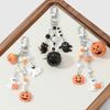 Halloween Pumpkin Skeleton Specters Keychain DIY Accessory With Zinc Alloy Charm For Party Decorations