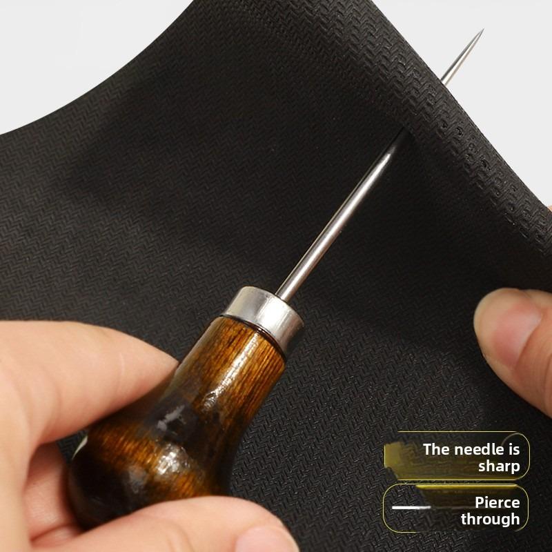 Old-fashioned Solid Wood Hole-making Spools, Hand-made Hole-drilling for Shoes, Perforation for Shoe Laces, Patching Shoes, and Shoe Repair.