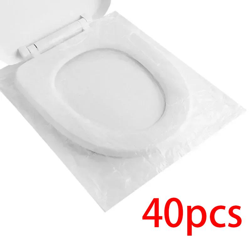 20/40/60 adet Taşınabilir Tek Kullanımlık Tuvalet Oturağı Kılıfları Seyahat/Kamp için %100 Su Geçirmez ve Hijyenik