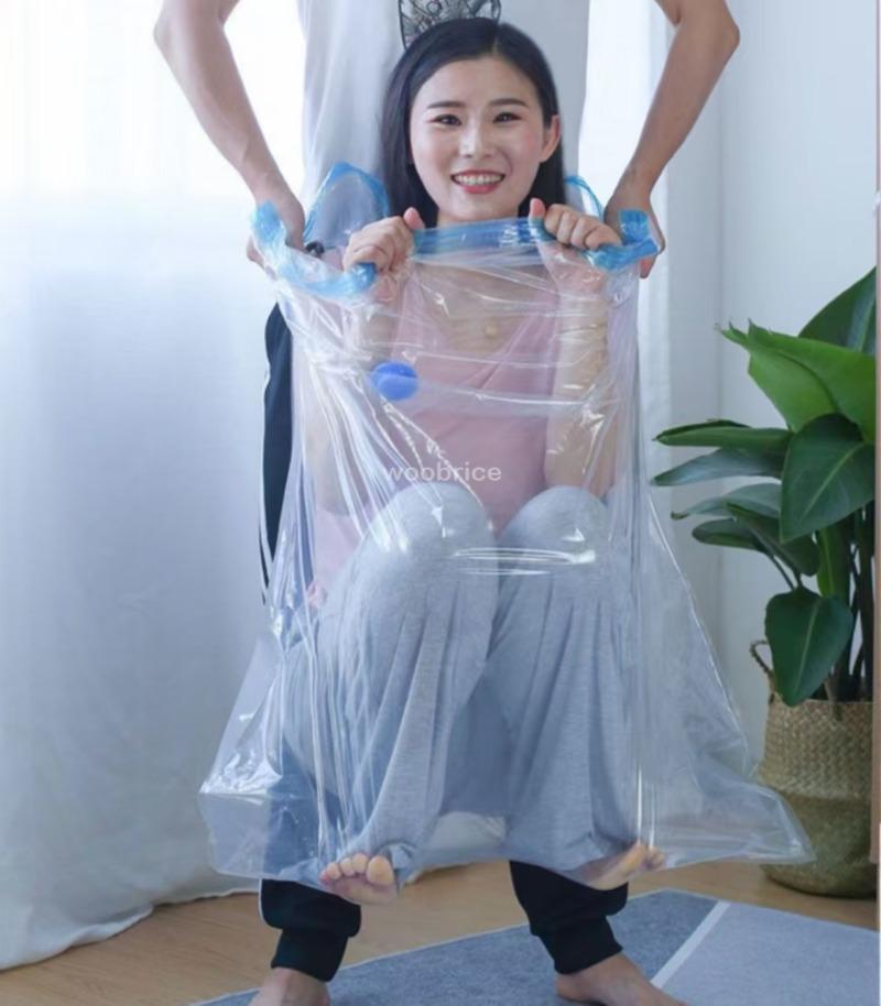4pcs Thickened Vacuum Compression Bag, Transparent Quilt Vacuum Bag, Storage Bag, Household Clothing Storage And Sorting Bag