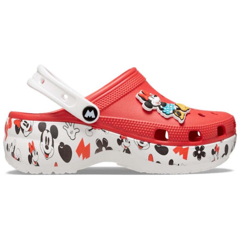 Crocs Mickey Comfortable and Versatile Hole Shoes Women’s Red