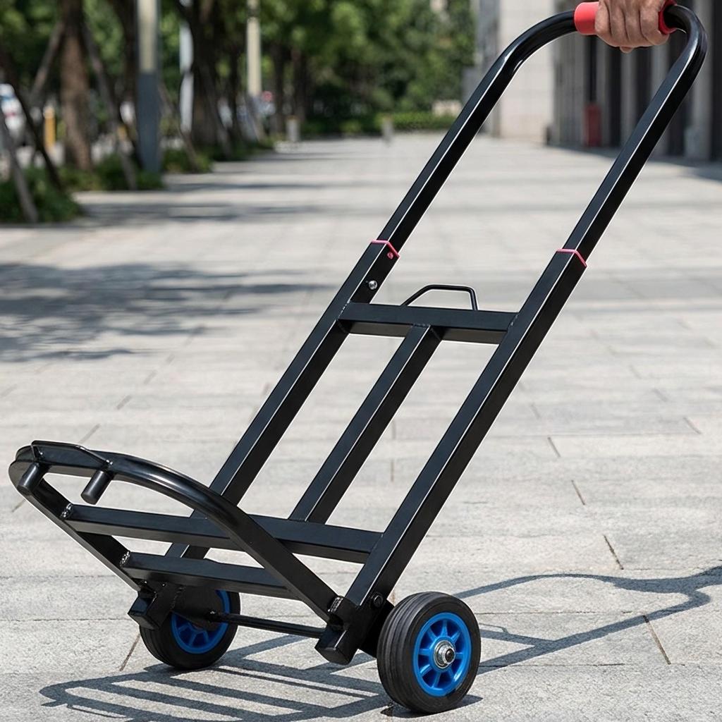 Folding Hand Truck with Ropes Portable High Capacity