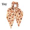 Cute Hair Scrunchies for Holiday Parties Fall Pumpkin Maple Leaf Tie Women, Bow Knot Ribbon Ponytail Comfortable Ties Daily Wear Holder, Soft
