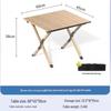 Portable Beechwood Carbon Steel Roll-up Camping Table