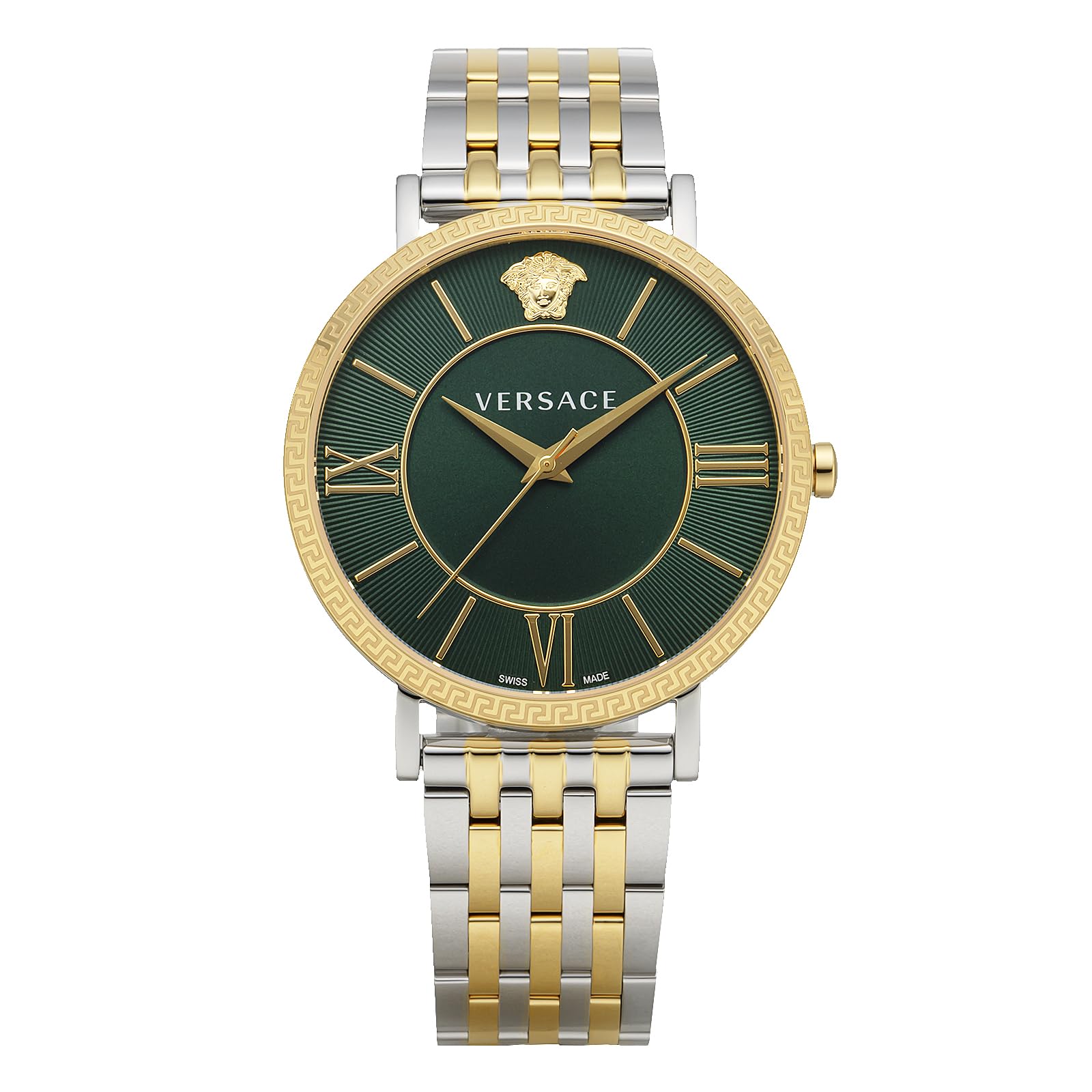 

Watch Green Dial Sapphire Glass Quartz 42MM Swiss Watch I Watch Brand VEKA00922 Gold [Versace] V-Eternal [Item]