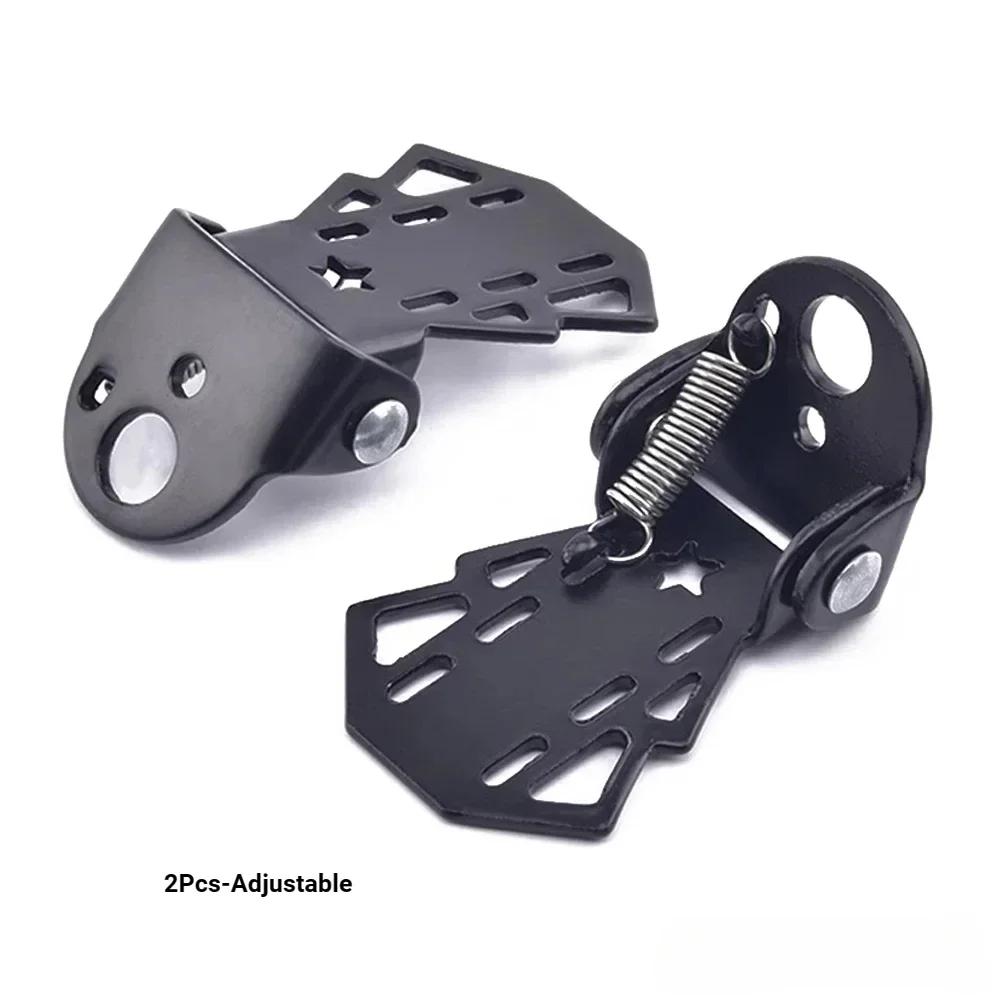 1Pair Foldable Rear Foot Peg Anti-slip Safety Passenger Foot Support Bicycle Backseat Durable MTB Replacement Accessories