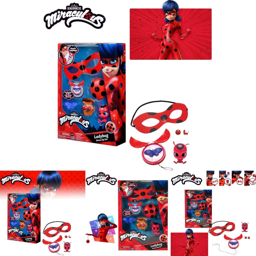 Figurine d'action Coccinelle Miraculous Authentique Fille Coccinelle Redi Chat Noir Lady Rena Rouge Jouet