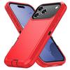 For iPhone 17 Pro Rugged Case PC + TPU Cell Phone Cover with Back Clip Kickstand
