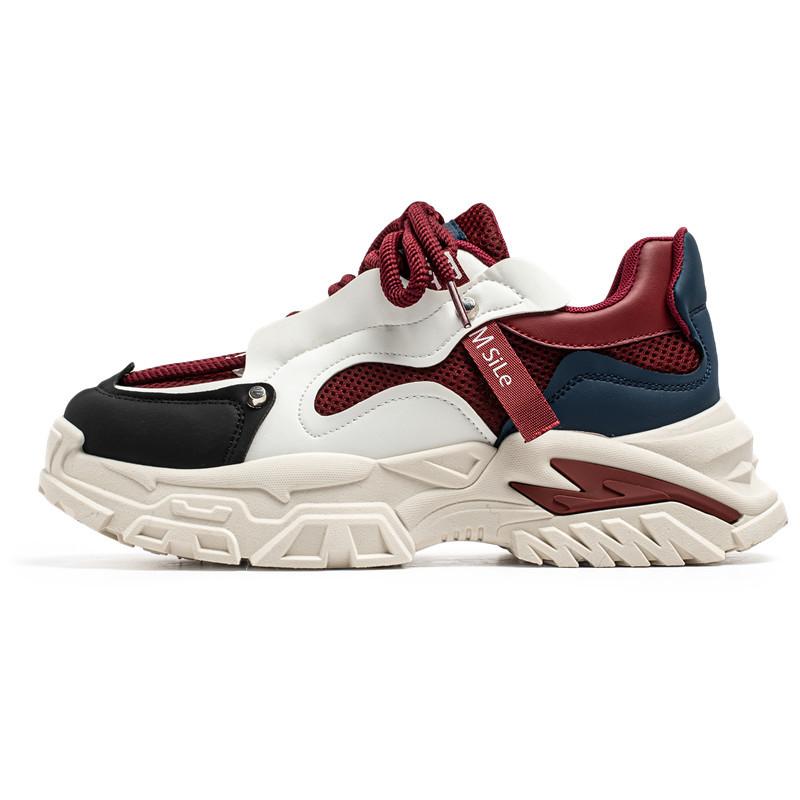 Men's shoes summer breathable 2025 new high-end casual dad men's height increase Xiaobai casual sports trendy shoes