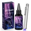 20G/30G/50G Resina Epossidica UV Colla Fai da Te Creazione Gioielli Alta Trasparenza Asciugatura Rapida Alta Durezza Colla Lampada UV Artigianato Fai da Te Decorazione
