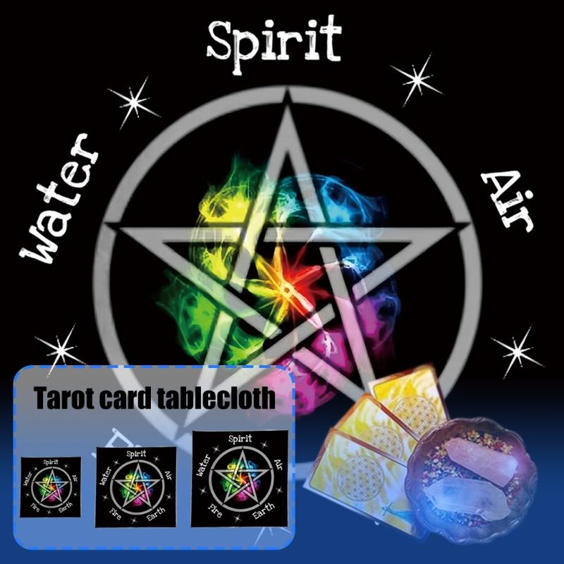 Divinations Tablecloth Star Symbol Astrology Tarots Card Tablecloth Altars Cloth Divinations Board Game Accessory