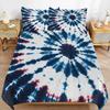 Soft Microfiber Duvet Cover Set 2Pcs,Rainbow Tie Dye Quilt Cover Bedding Set Bed Covers And Pillowcase 75*50 With Zipper Closure