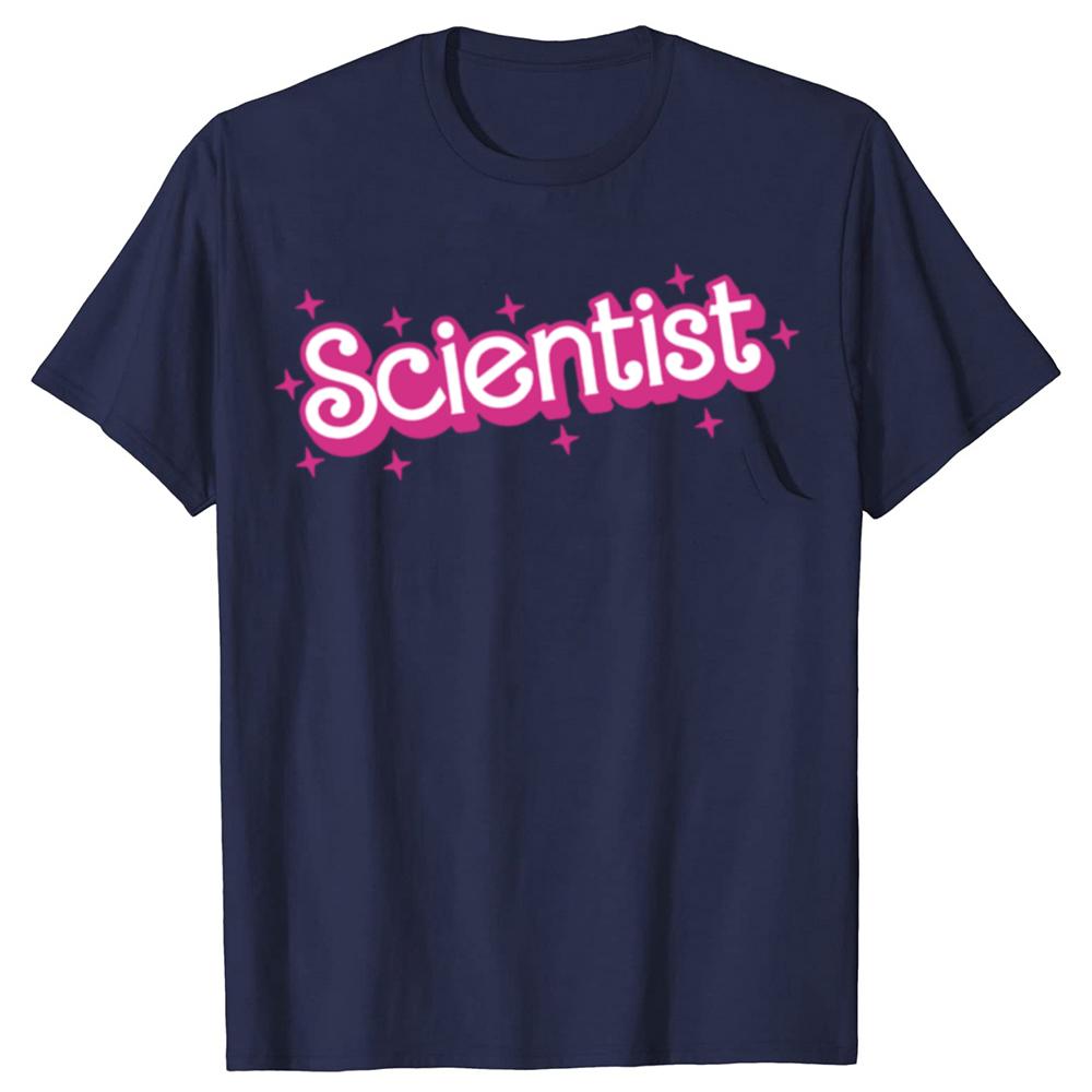 Funny Scientist Science Teacher School Graphic T-shirts Men Women's Fashion Casual Tshirt 100% Cotton Loose Oversized T Shirt
