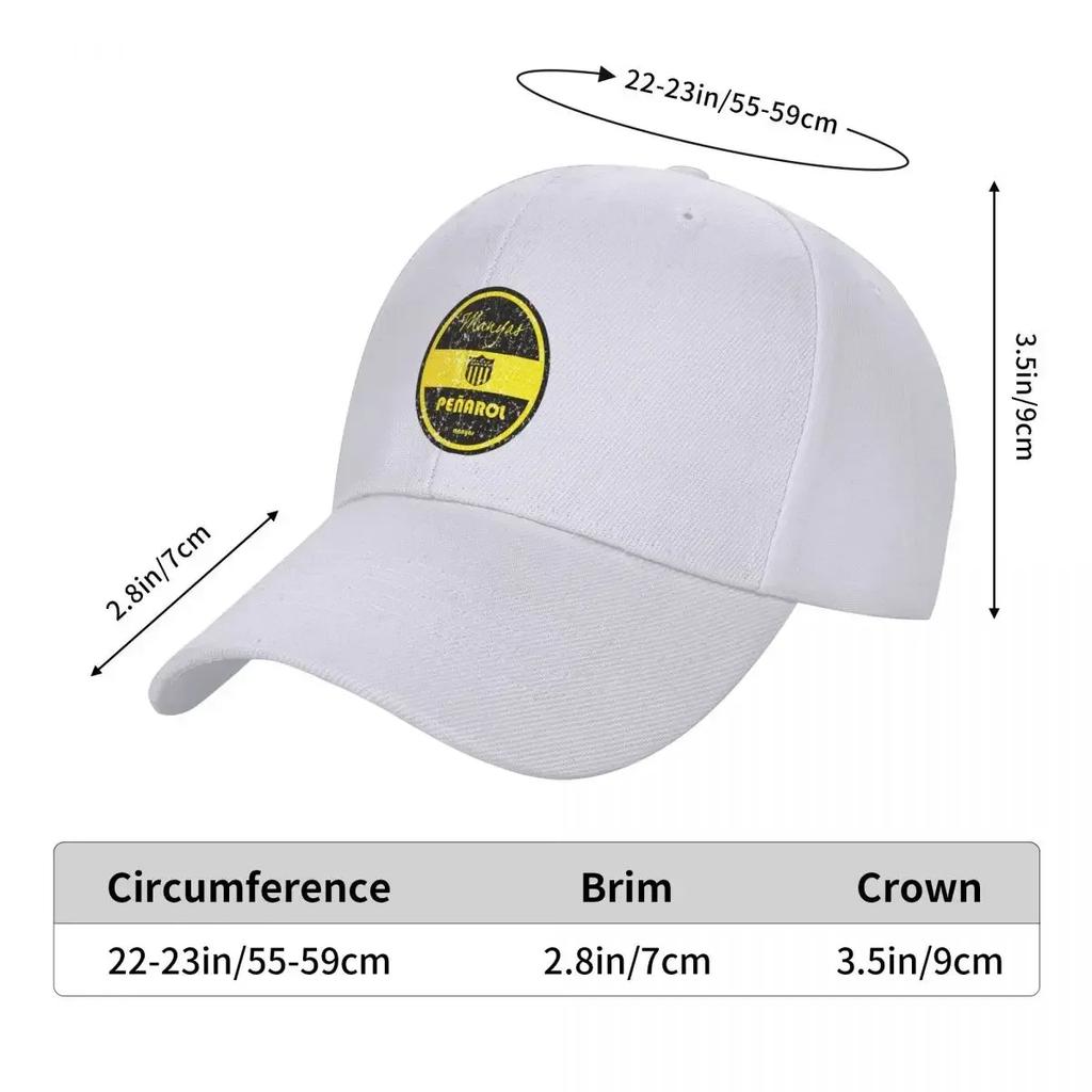 Primera Division - Pe?arol (Distressed) Baseball Cap Kids Hat Big Size Hat Wild Ball Hat Visor Women's Golf Wear Men's