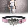 Girls Punk Waist Belt for Banquet Idol Costume Jewelry Waist Belt Jewelry for Party/Club for Jeans Pants Belt  Black M