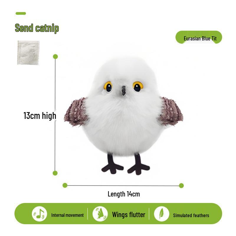 Sound-Activated Shaking Bird Cat Toy: Interactive Electric Bird for Self-Entertainment and Hunting Simulation