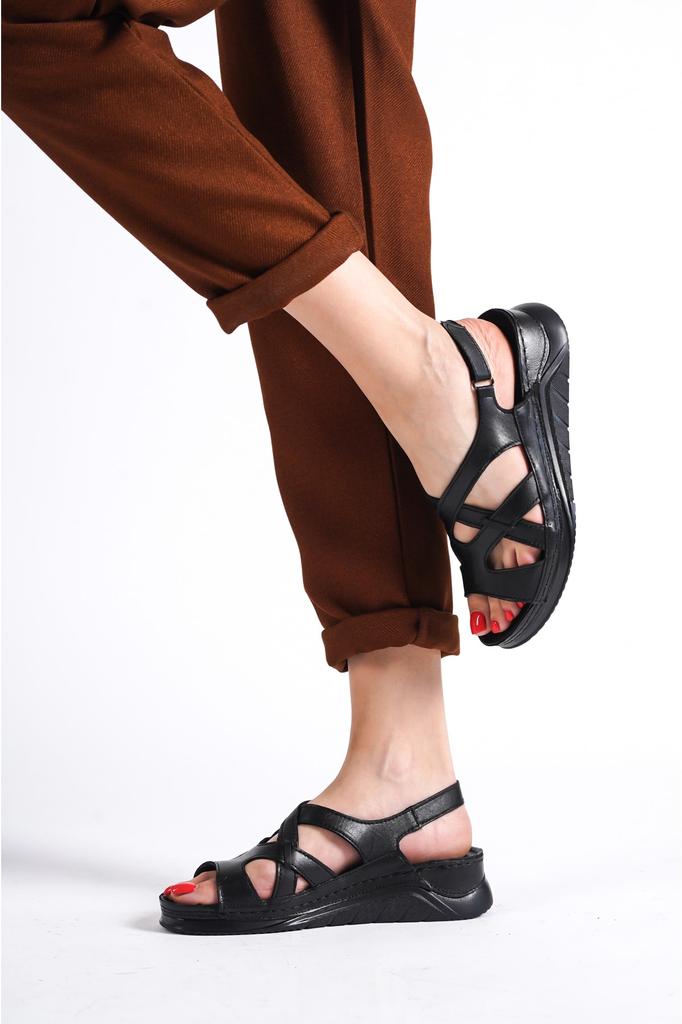 Bequeme Damensandalen aus echtem Leder