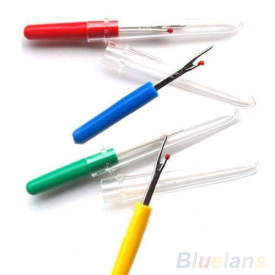 4Pcs Plastic Handle Craft Thread Cutter Seam Knife Stitch Unpicker Sewing Tool