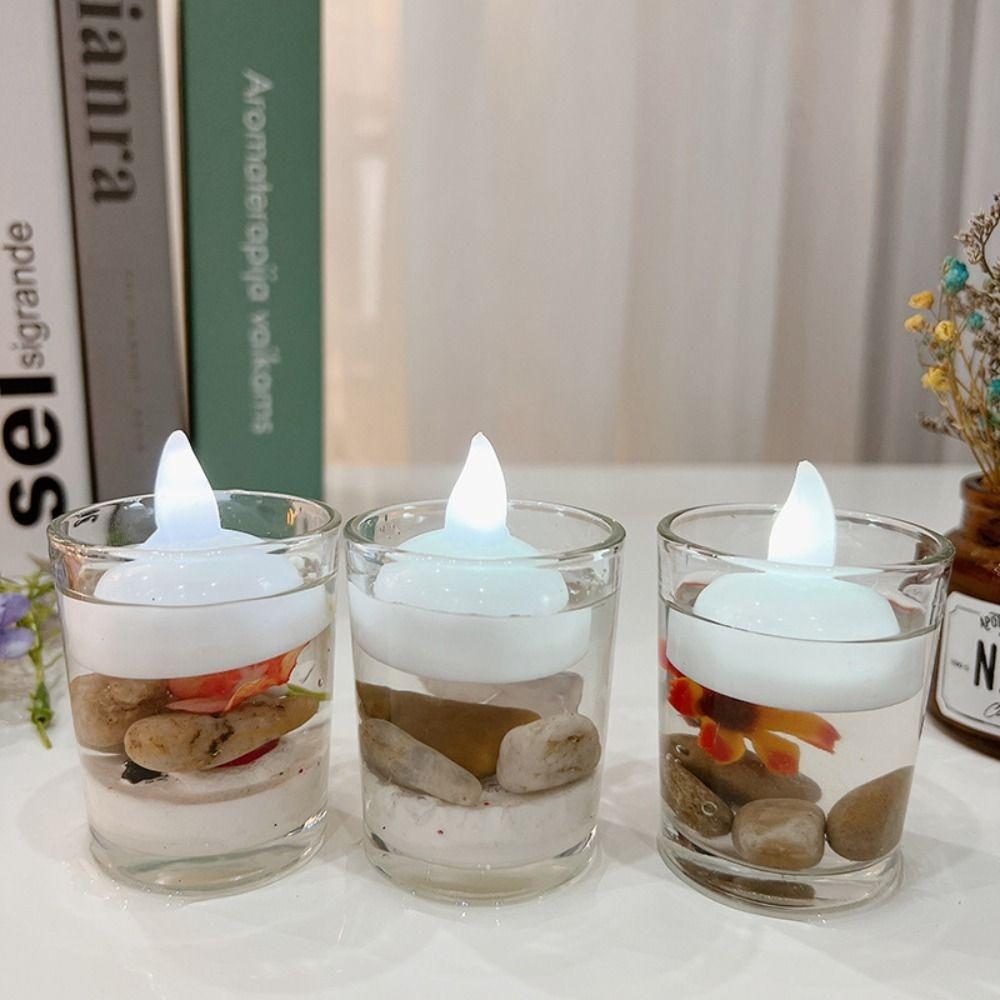 

5Pcs Diwali Diya LED Light Floating on Water India Oil Lamp Tea Light Deepavali Festival Decoration Cold Color