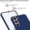 Coque pour Samsung Galaxy S23+ (S23 Plus), Silicone Liquide Antichoc Slim Protection Bleu