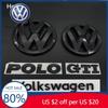 Pentru VW Volkswagen Jetta MK5 Golf Mașină insignă logo față acoperită Autocolant ABS logo față și spate Clapetă portbagaj insignă Modificat Pentru Volks