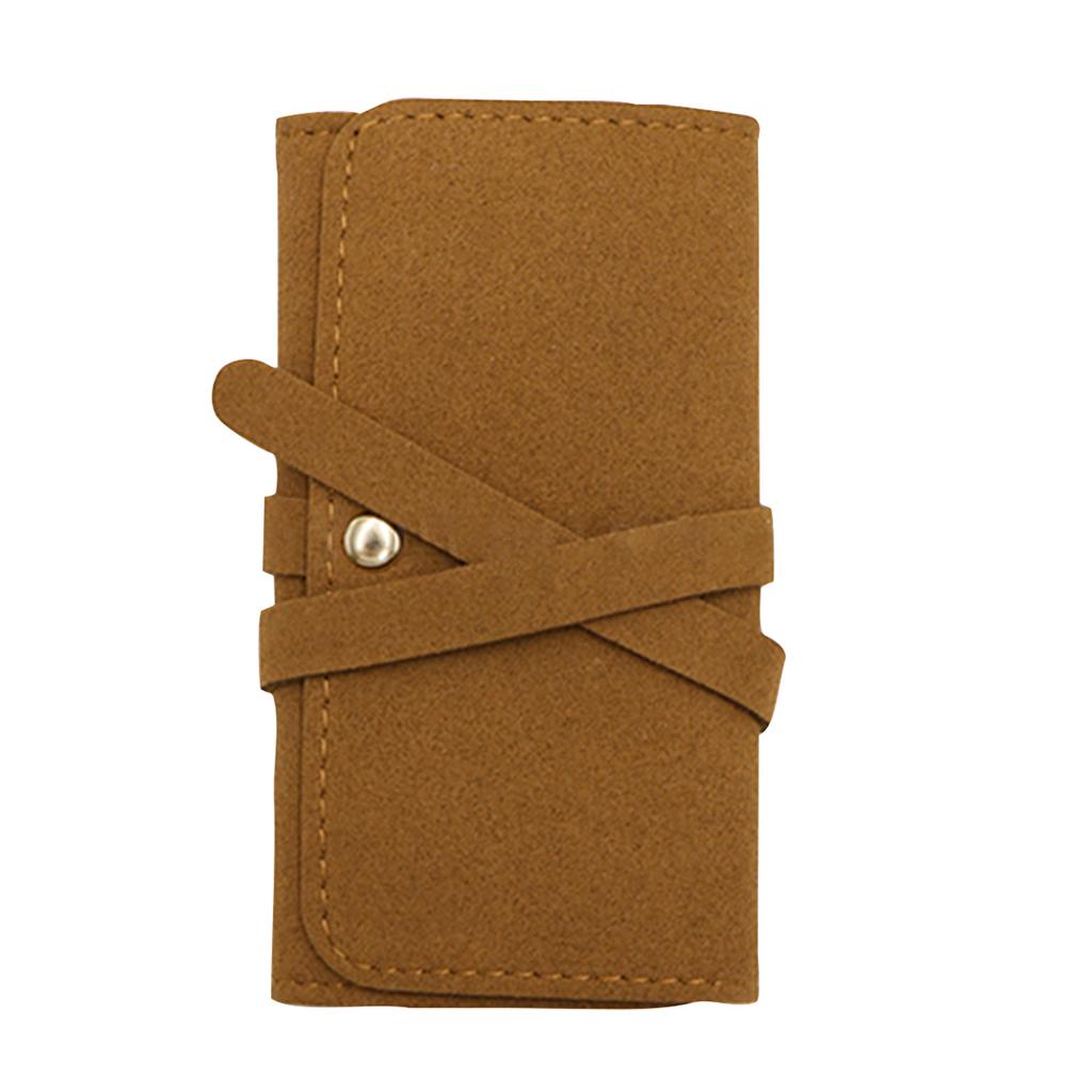 Thickened Microfiber Jewelry Bag Multifunctional Earring Ring Storage Roll Bag Portable Jewelry Bag