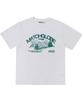 MATCHGLOBE Green Mountain Oversized Tee (White)