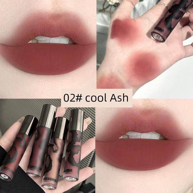 A Beauty That Is Undisputed with the World! Lip Mud Lipstick White No Stain On Cup Student Deep Lip Base Lip Balm Nude Color Coffee Brown