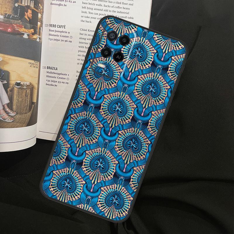 African Fabric Print For Oppo A58 A18 A38 A78 A98 A17 A77 A80 A40 A60 A16 A76 A96 A74 A94 A54 A15 A57S Phone Case