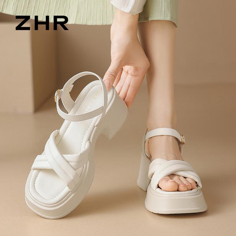 ZHR Women s Breathable Platform Wedge Sandals 37