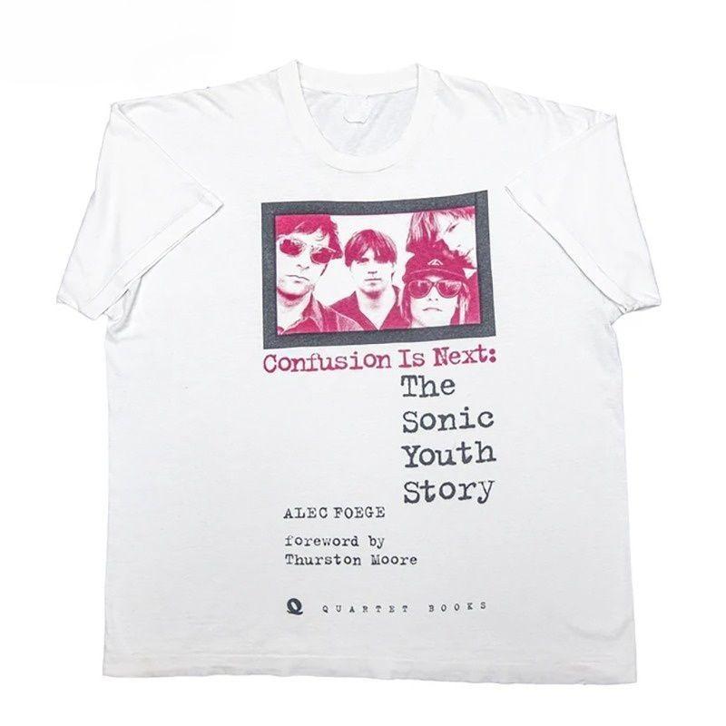 2026 New Model Sonic Youth Band Jane Birkin Rock Retro ShortSleeved Mens TShirt S
